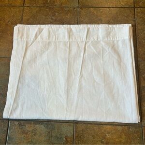 Threshold Curtain Panel Set of 2 Cotton Poly Blend White Rod Opening 52x84”